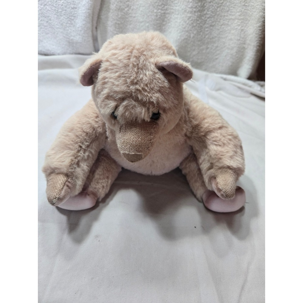 Vintage Style Plush Teddy Bear Tan Soft Weighted Bottom Stuffed Animal Toy